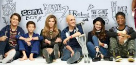 Red Band Society Kids (Left to Right: Nolan, Griffin, Zoe, Charlie, Ciara and Astro)